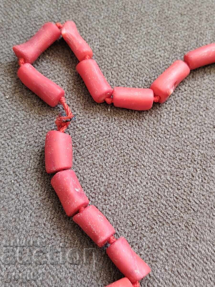 Delivery of Men's coral necklace about 62-63cm