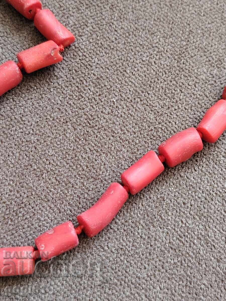 Men's coral necklace about 62-63cm - 5