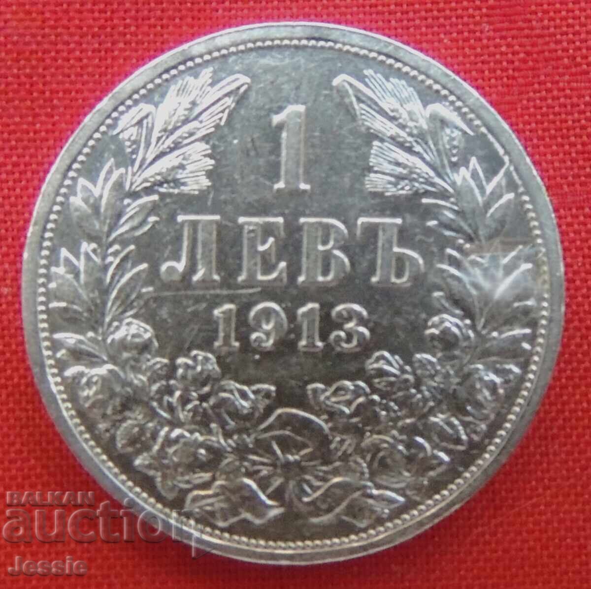 1 leu 1913 nr. 3 Argint