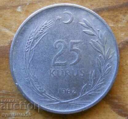 25 kurusha 1962 - Τουρκία