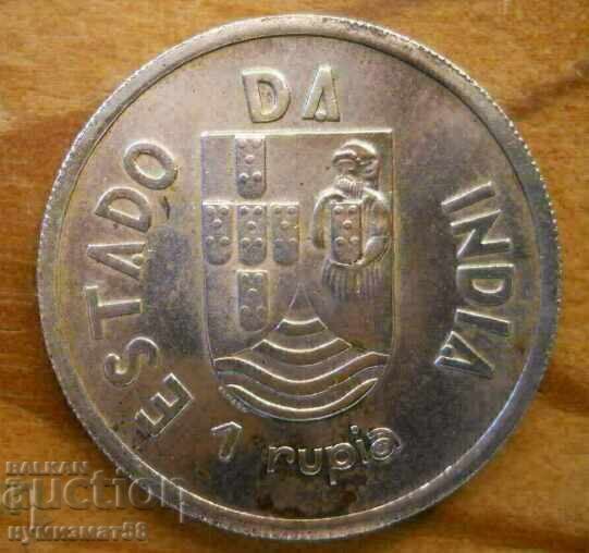 1 rupia 1935 - India portugheză (argint)