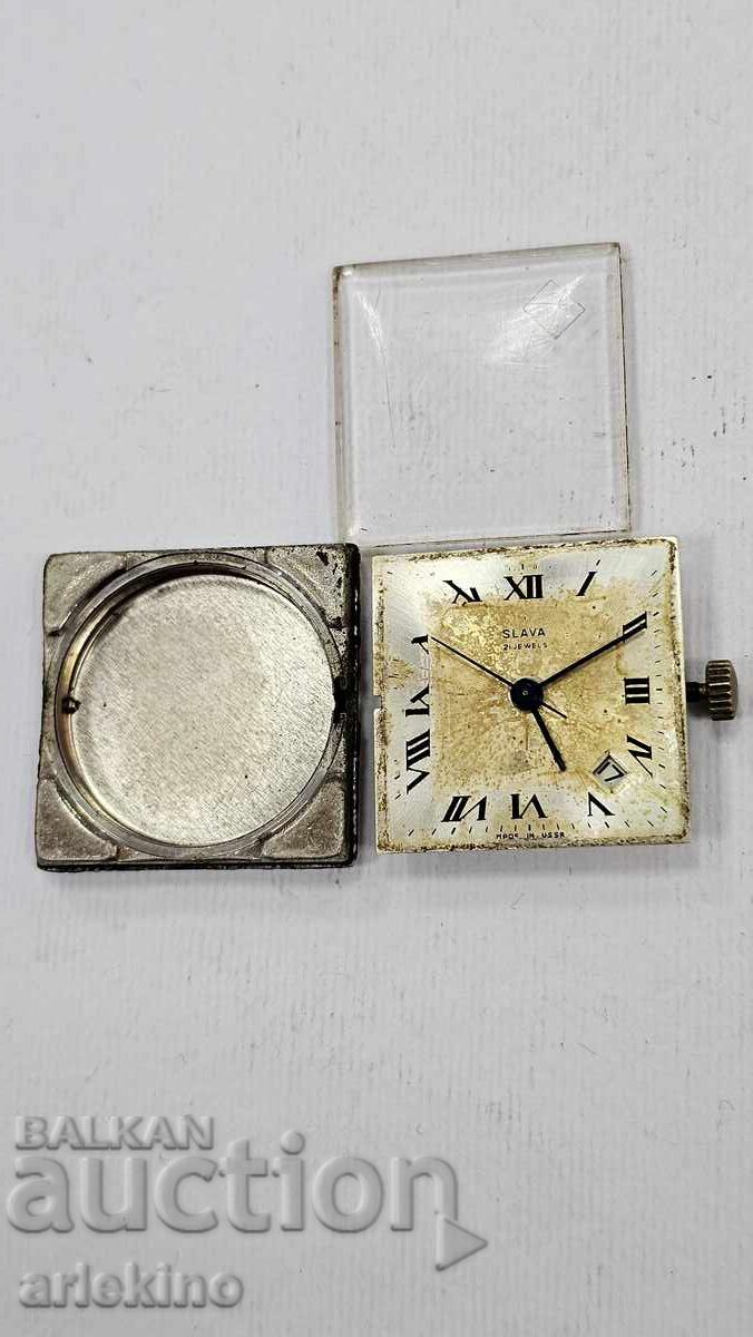 Hand-wound USSR SLAVA watch movement with price € 2.00 | 3.91 BGN