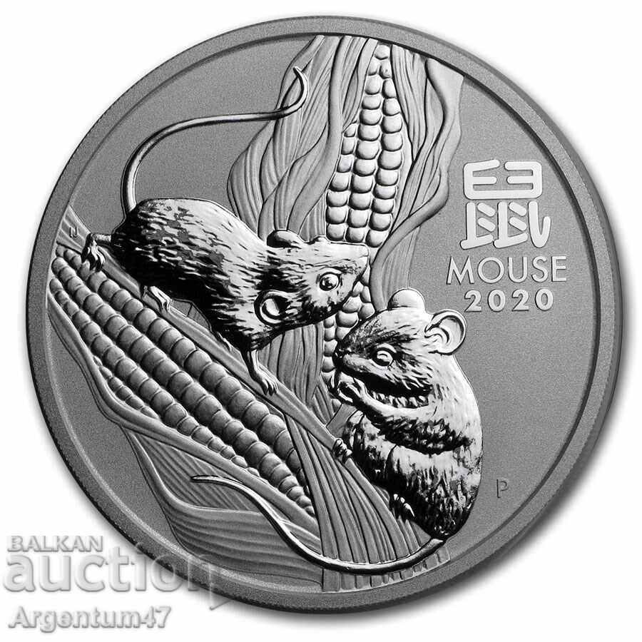 ΑΣΗΜΙ 1/2 OZ 2020 ΑΥΣΤΡΑΛΙΑ - ΣΕΙΡΑ LUNAR ΕΤΟΣ ΤΟΥ ΠΟΝΤΙΚΟΥ