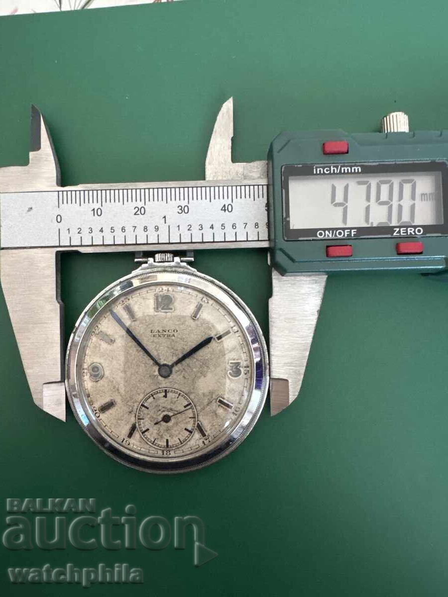 Παράδοση Lanco extra Σπάνιο ελβετικό ρολόι τσέπης