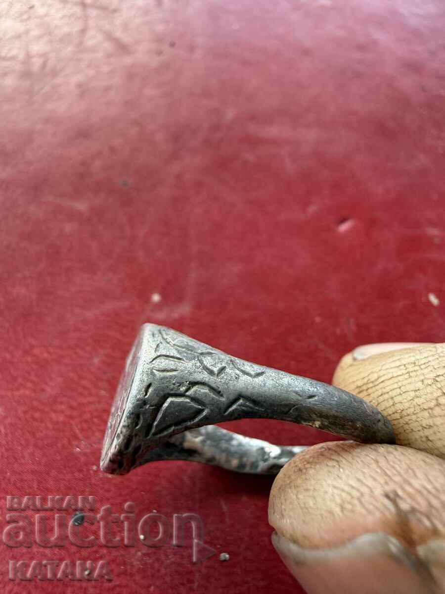Auction Old Turkish silver ring Auction Old Turkish silver ring