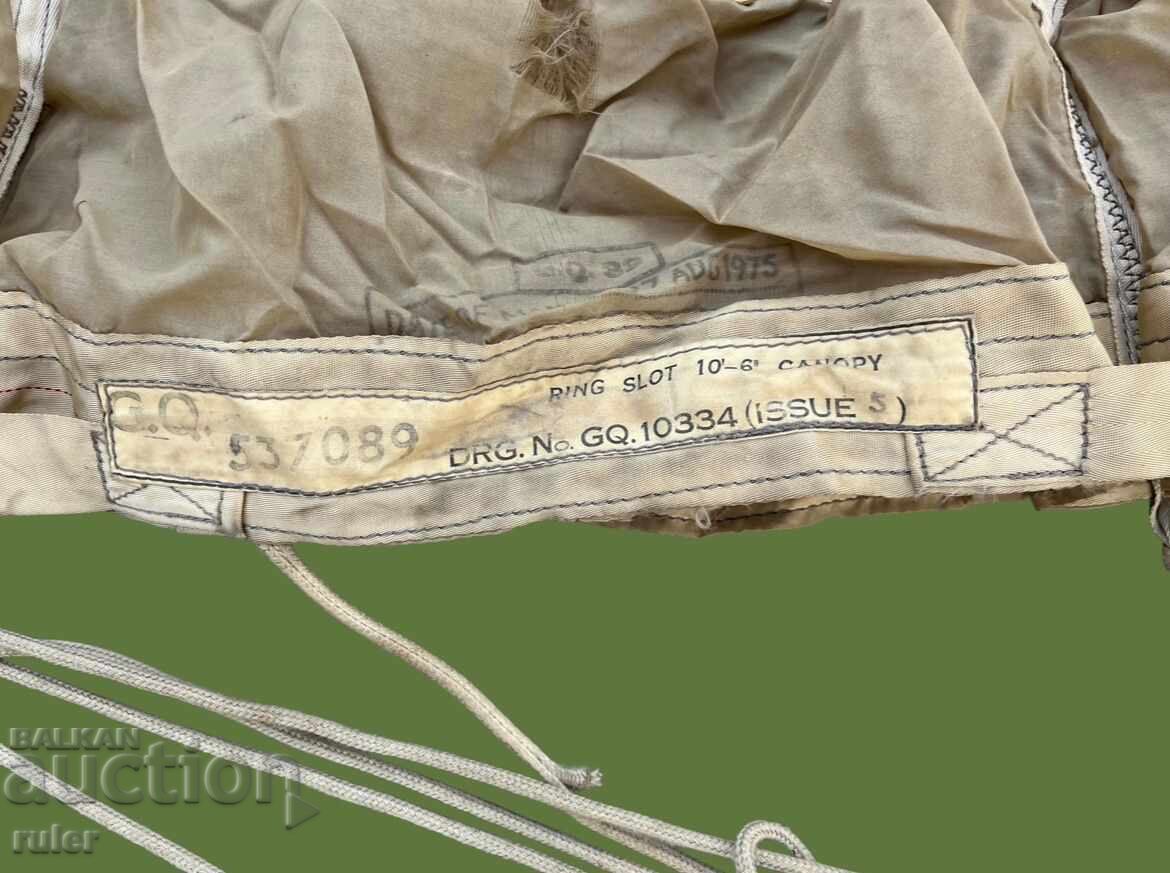 Βρετανικό σετ αλεξίπτωτου για μαχητικό αεροσκάφος Hawker Hunter 1975 - 7