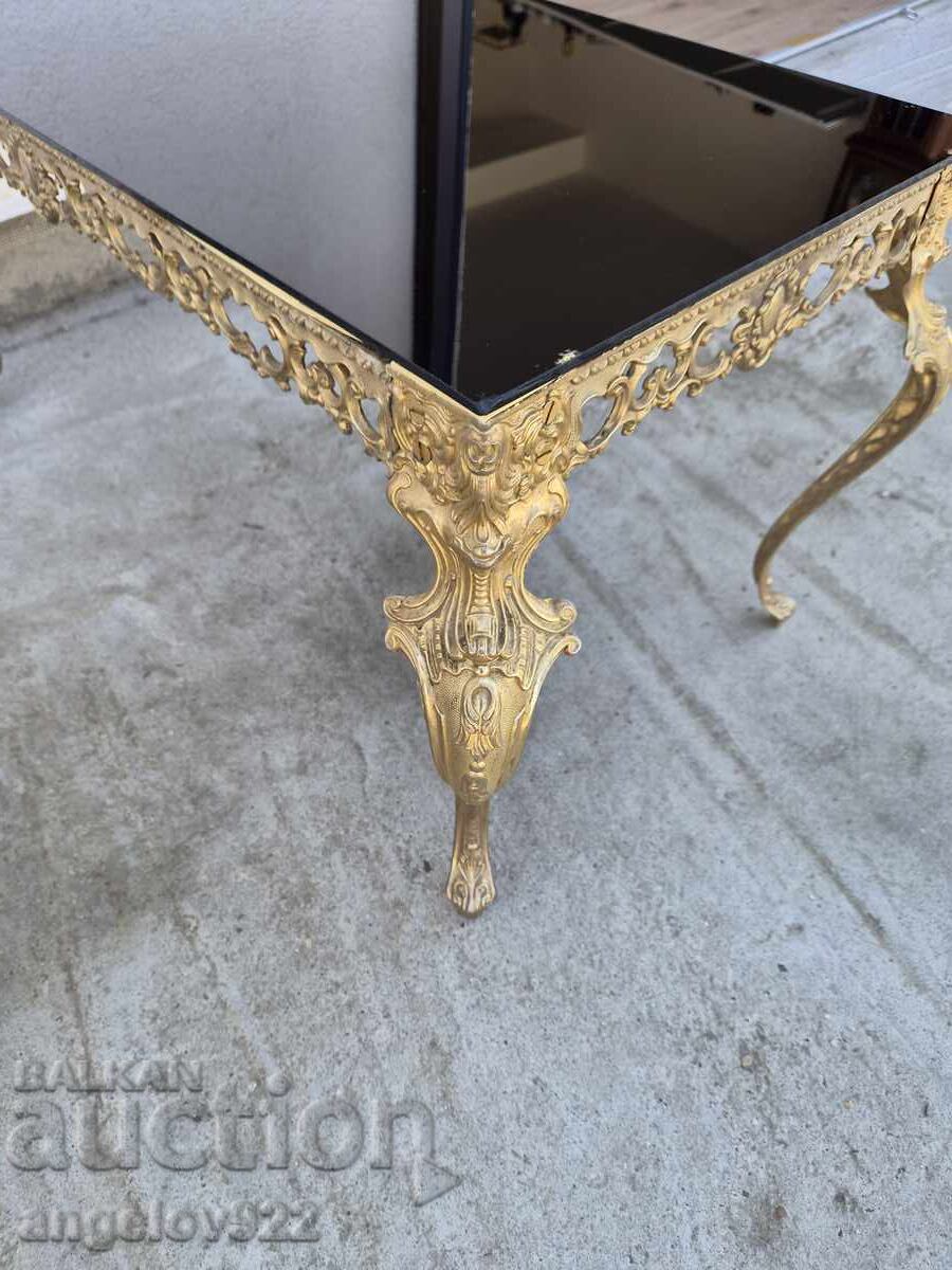 Красива винтидж барокова холна маса масив!!! - 5