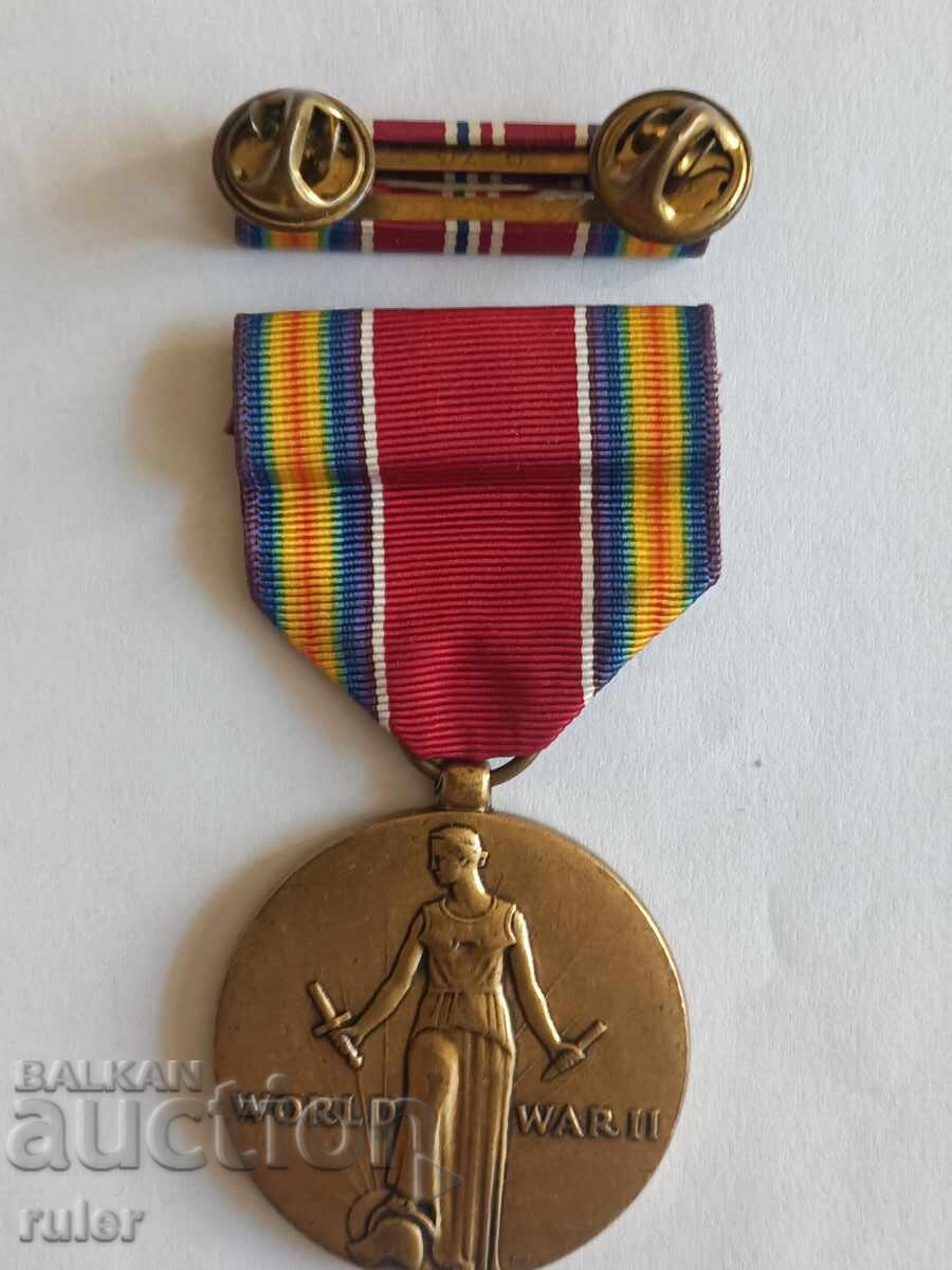 Medalie pentru victoria SUA în cel de-al Doilea Război Mondial 1945