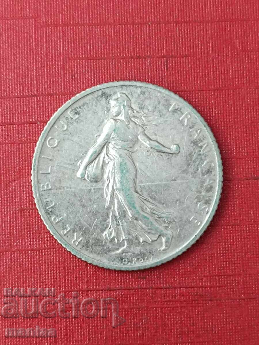 1 franc 1913. Argint! - 5