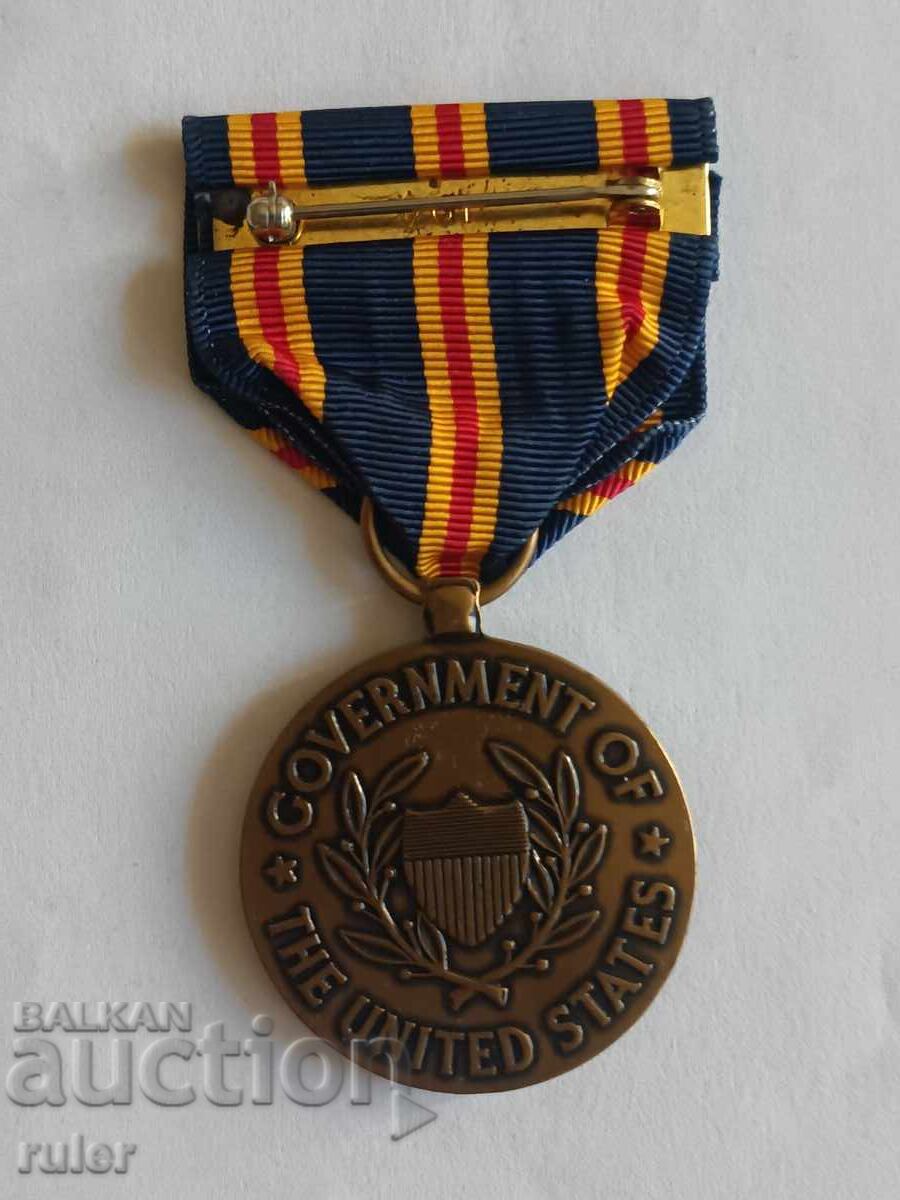 Μετάλλιο Πολιτικής Υπηρεσίας των ΗΠΑ στο Βιετνάμ, 1965 με τιμή € 56.00 | 109.53 BGN Μετάλλιο Πολιτικής Υπηρεσίας των ΗΠΑ στο Βιετνάμ, 1965 με τιμή € 56.00 | 109.53 BGN
