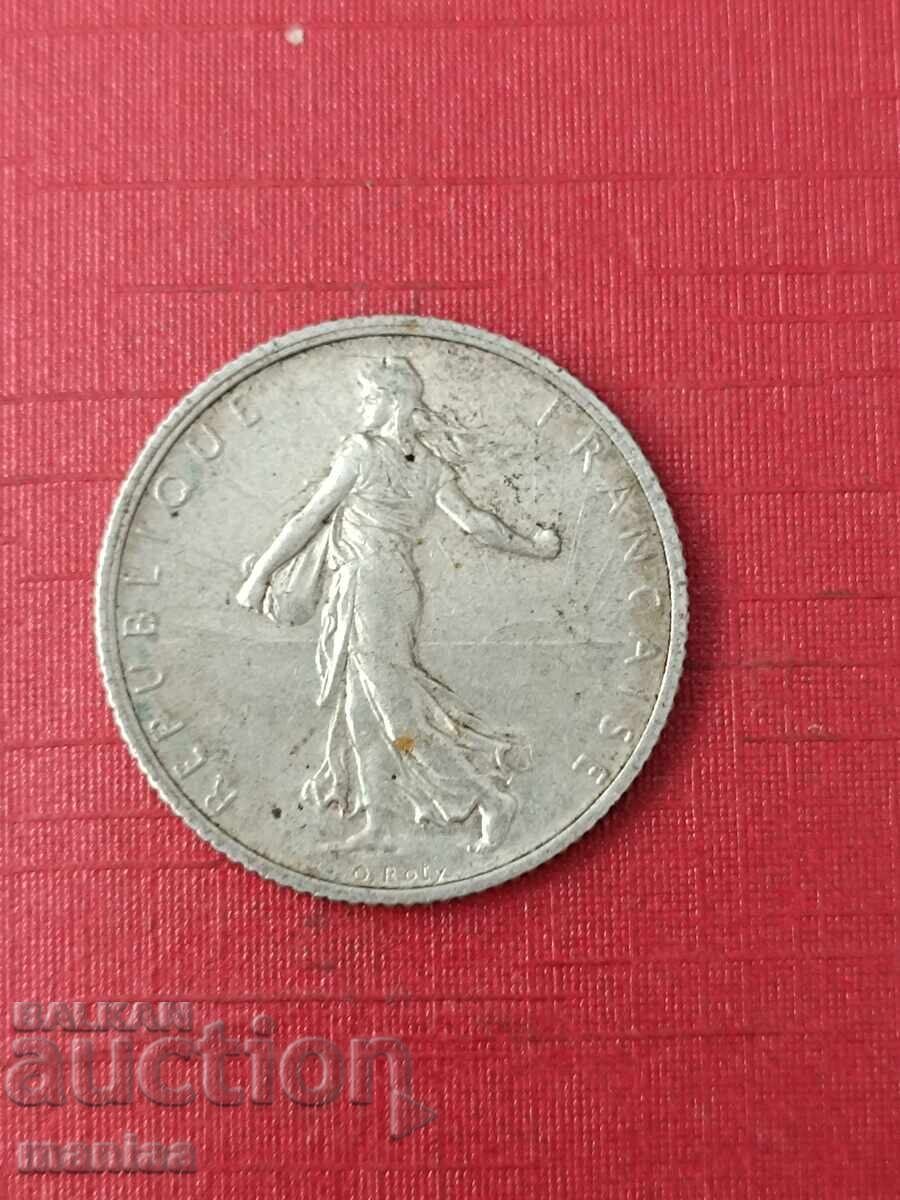 Livrarea 1 franc 1917. Argint! Livrarea 1 franc 1917. Argint!