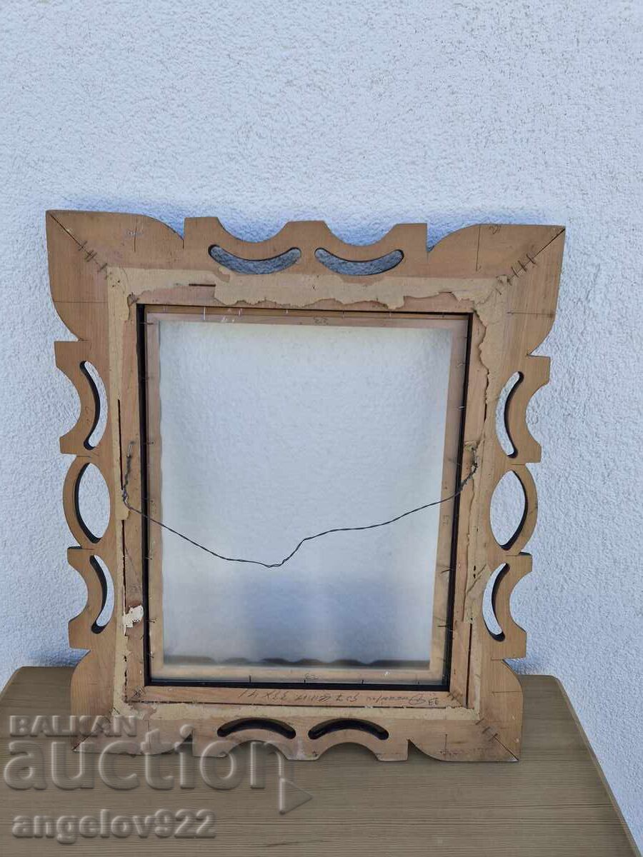 Ramă frumoasă din lemn cu sticlă pentru tablou!!! - 5