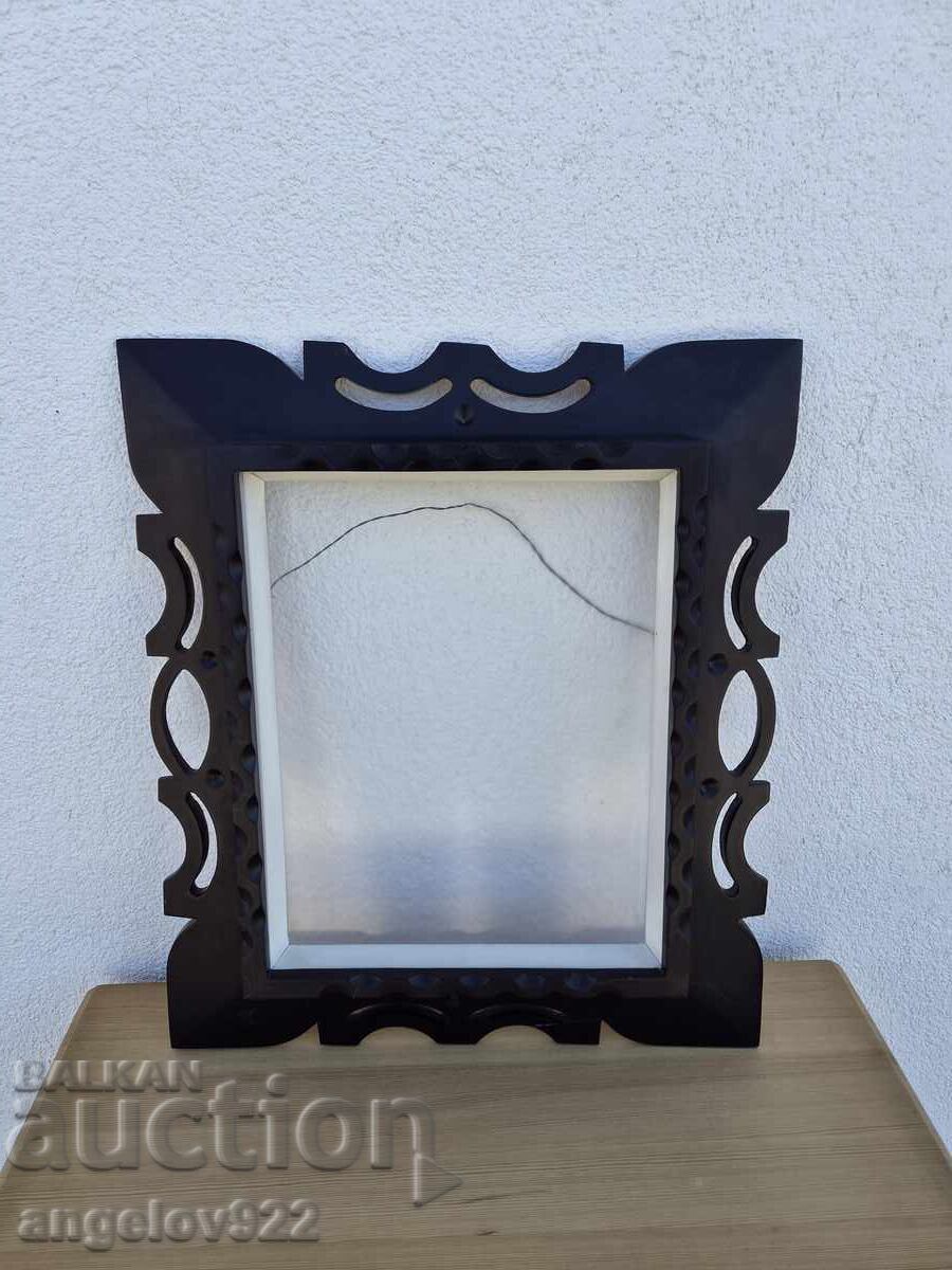 Ramă frumoasă din lemn cu sticlă pentru tablou!!!