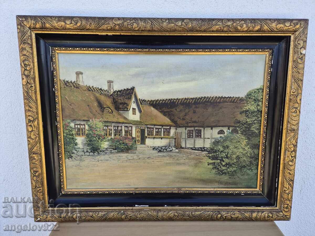 Стара Авторска картина с маслени бои върху платно!!! с цена € 0.01 | 0.02 лв.