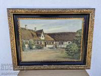 Стара Авторска картина с маслени бои върху платно!!!