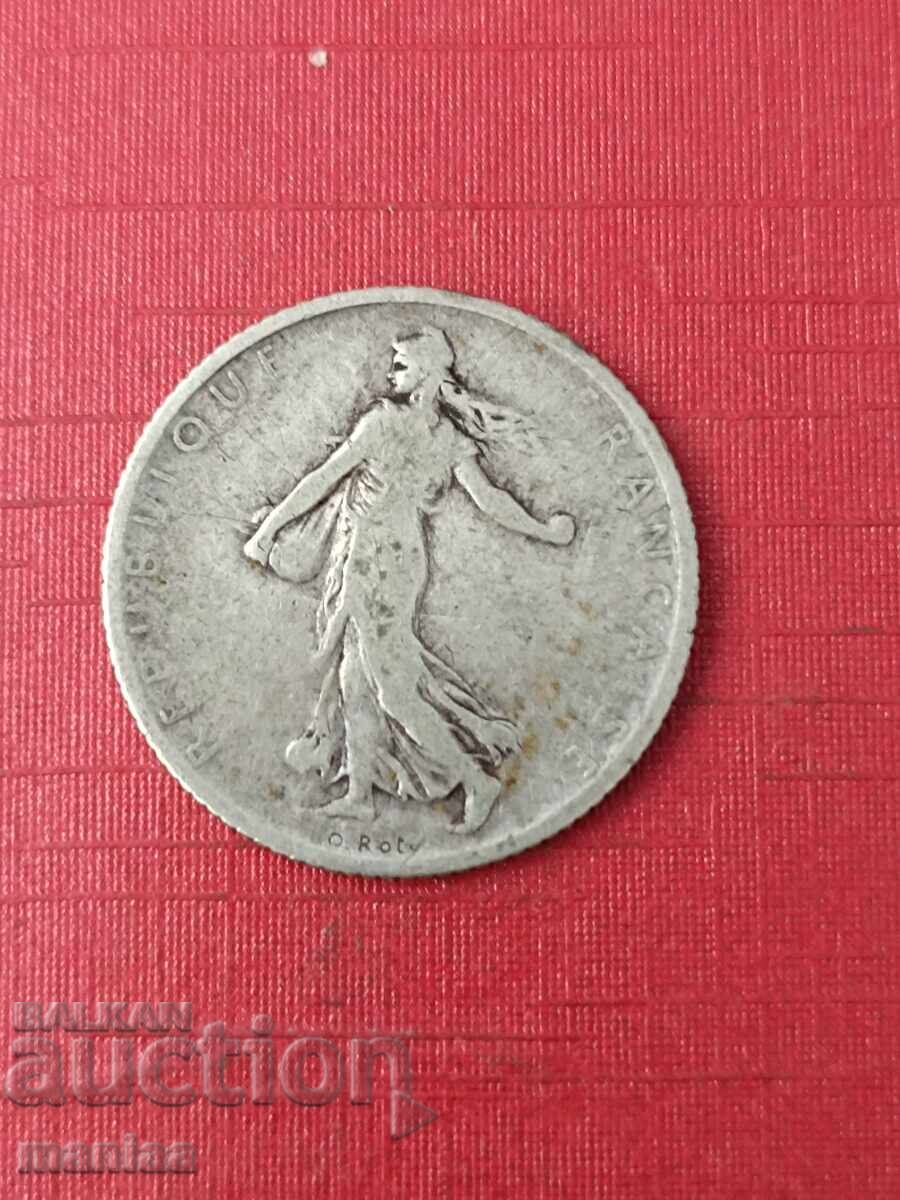 Licitație 1 franc 1901 Argint!