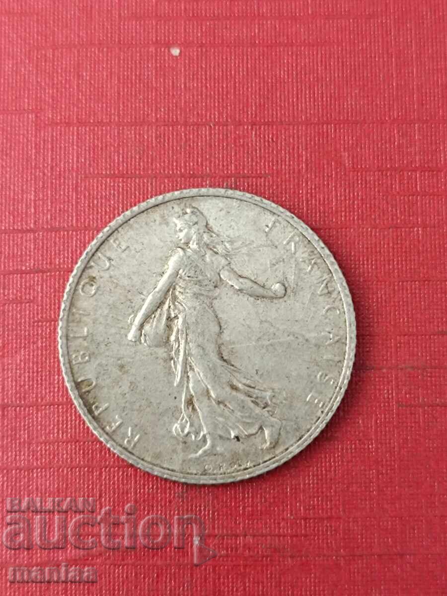 Доставка на 1 франк 1916 г Сребро! Доставка на 1 франк 1916 г Сребро!