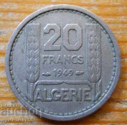 20 de franci 1949 - Algeria (colonie franceză)