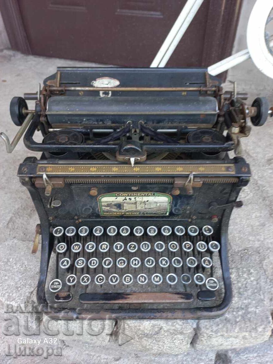 СТАРА ПИШЕЩА МАШИНА КОНТИНЕНТАЛ KONTINENTAL СТАРА ПИШЕЩА МАШИНА КОНТИНЕНТАЛ KONTINENTAL