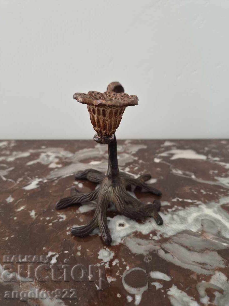 Frumos sfeșnic masiv din bronz!!! - 5