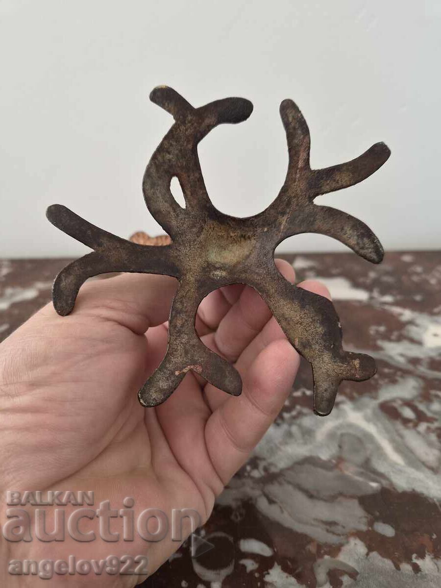 Frumos sfeșnic masiv din bronz!!! - 6