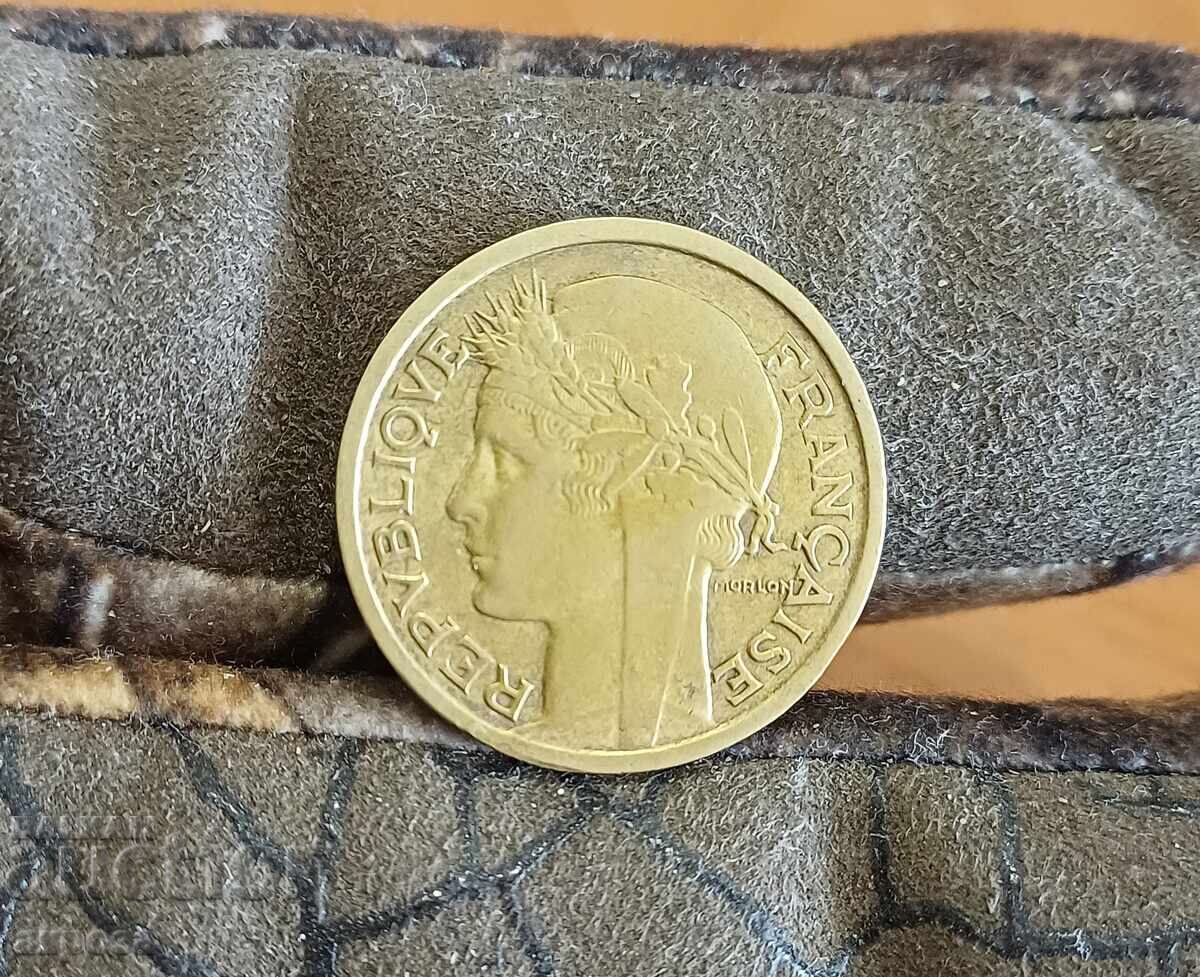 1 franc Franța 1938 cu preț € 1.50 | 2.93 BGN