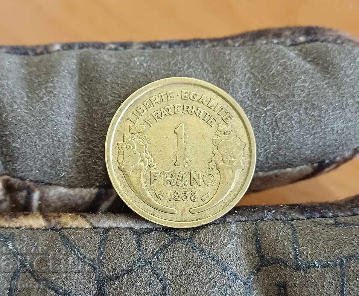 1 franc Franța 1938