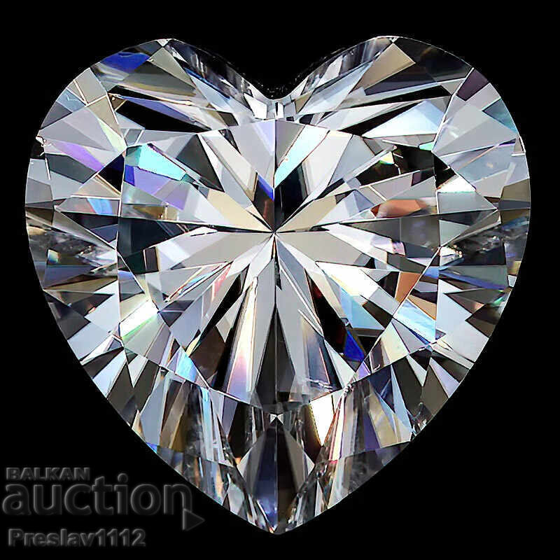 Διαμάντι (Moissanite) Καρδιά 0,8 καρατίων