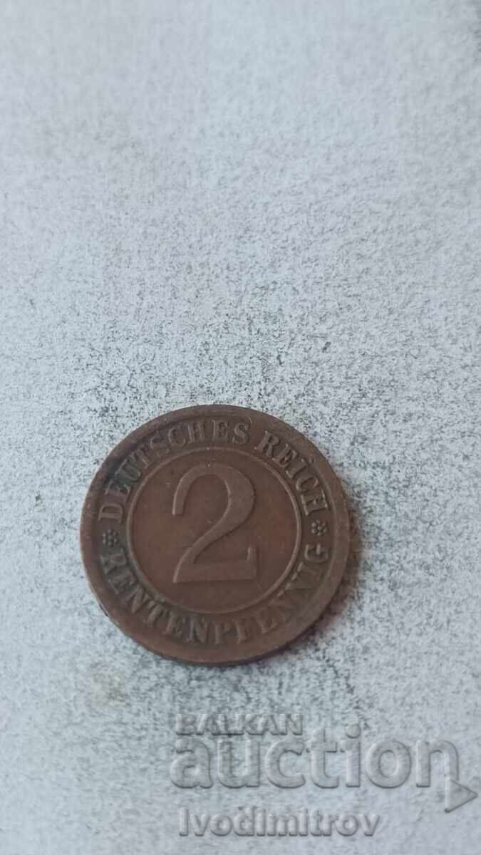 Γερμανία 2 ράιχσπφενιγκ 1924 A