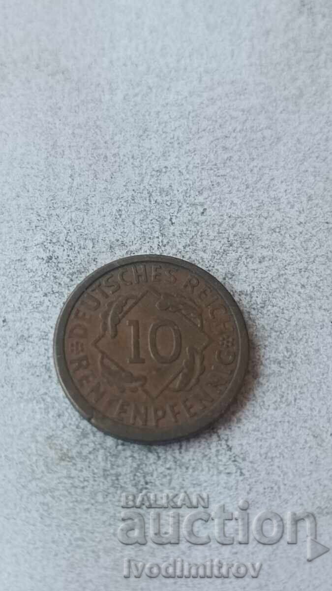 Germania 10 reichspfennig 1924 A Germania 10 reichspfennig 1924 A