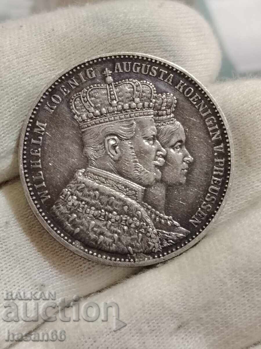 1 талер  1861 година Коронация