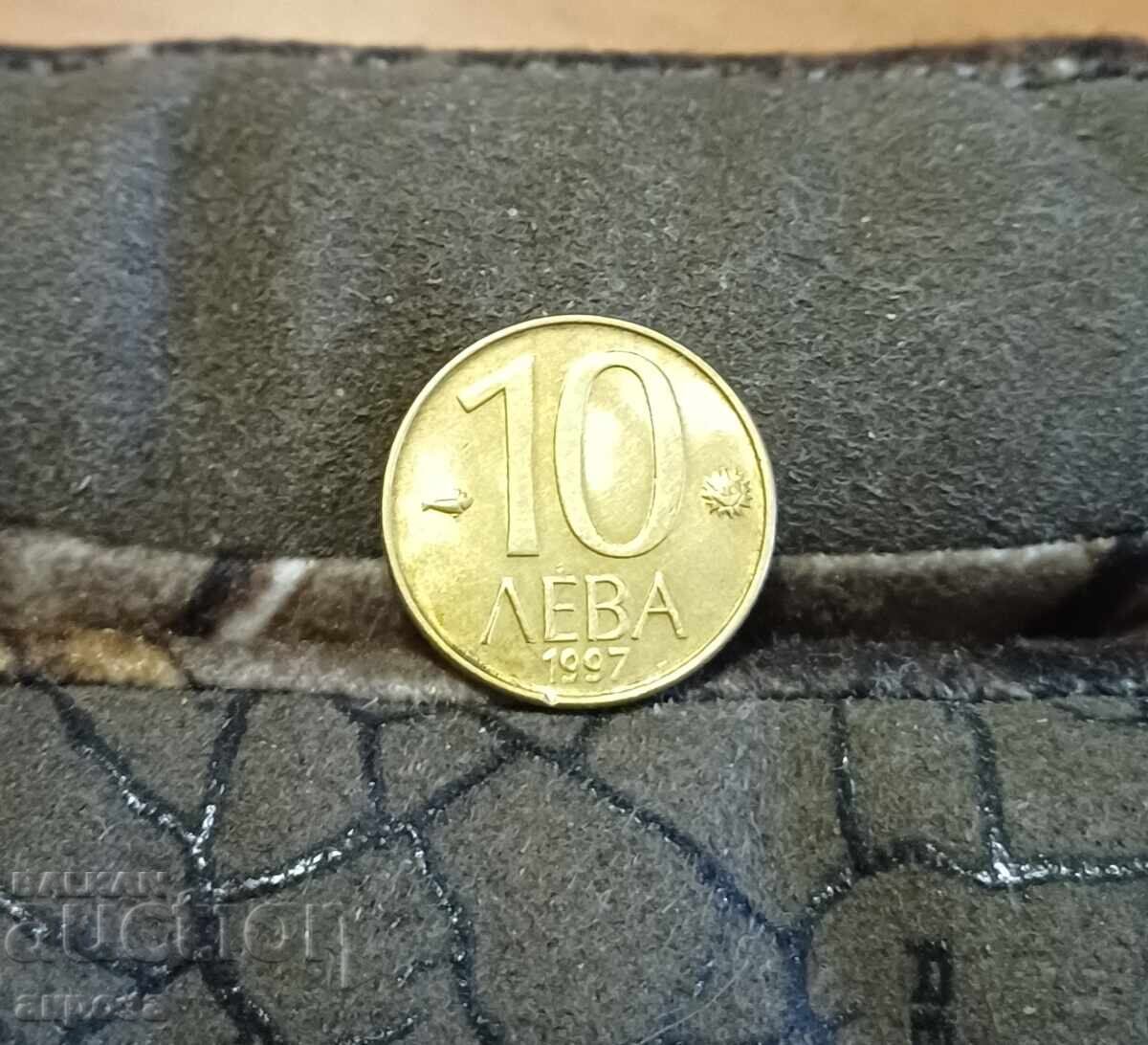 10 leva 1997 cu luciu de batere