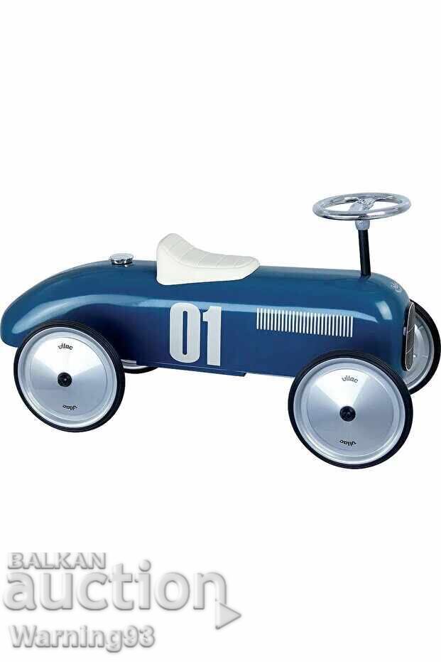 Cărucior retro metalic pentru copii - Vilac - albastru