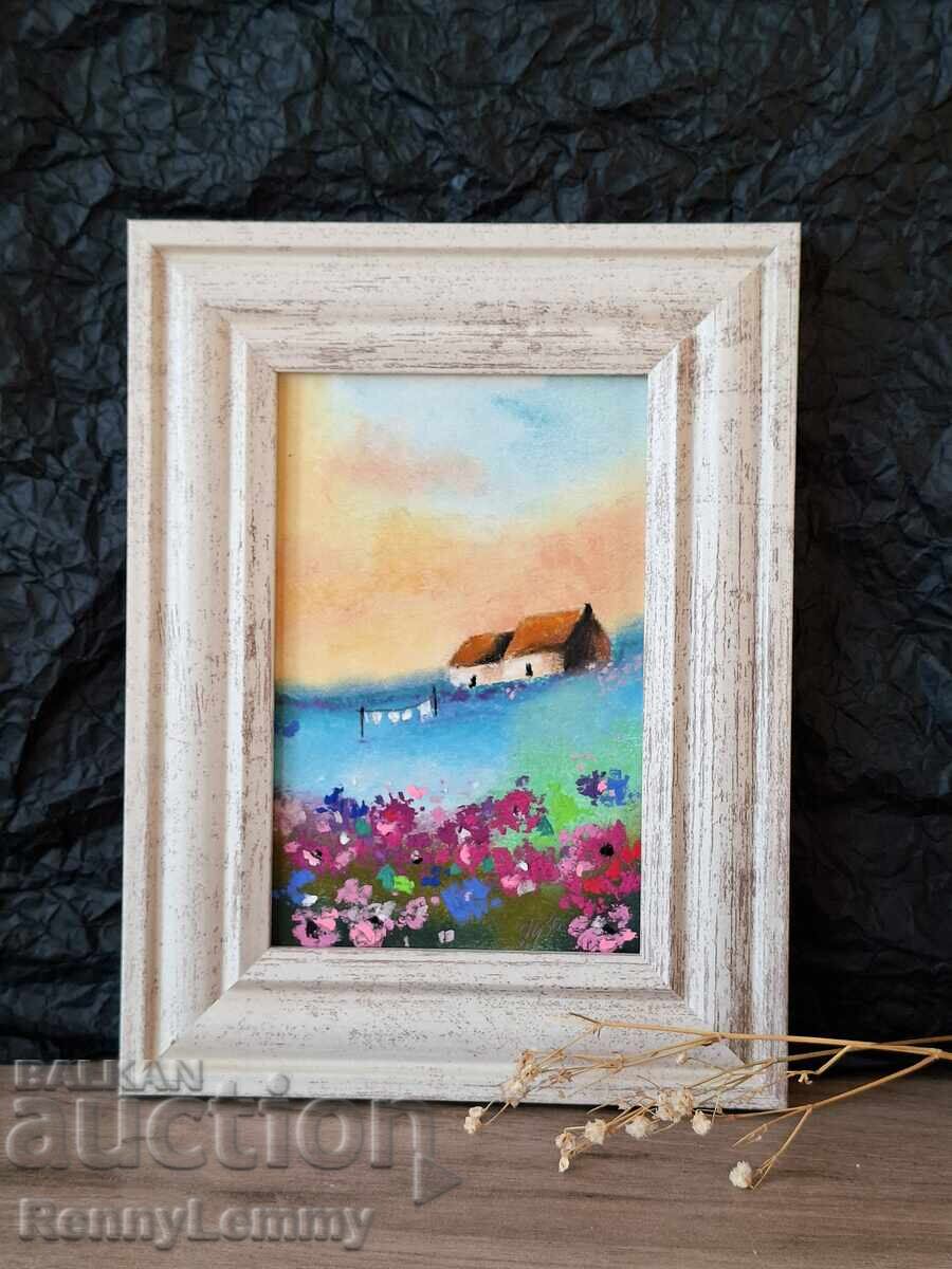 Άνοιξη, μινιατούρα, παστέλ με τιμή € 22.00 | 43.03 BGN