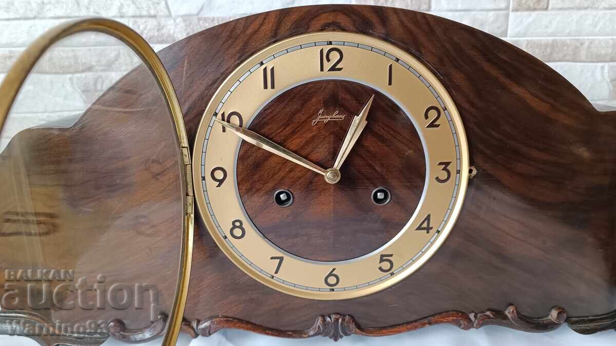 Δημοπρασία Παλιό ρολόι τζακιού - Junghans - Γερμανία - Αντίκα - 1970