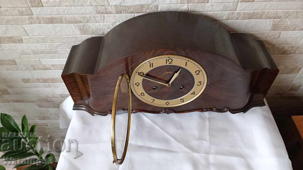 Παράδοση Παλιό ρολόι τζακιού - Junghans - Γερμανία - Αντίκα - 1970
