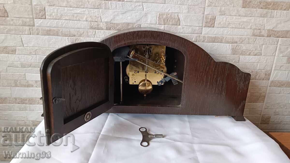 Παλιό ρολόι τζακιού - Junghans - Γερμανία - Αντίκα - 1970 - 7