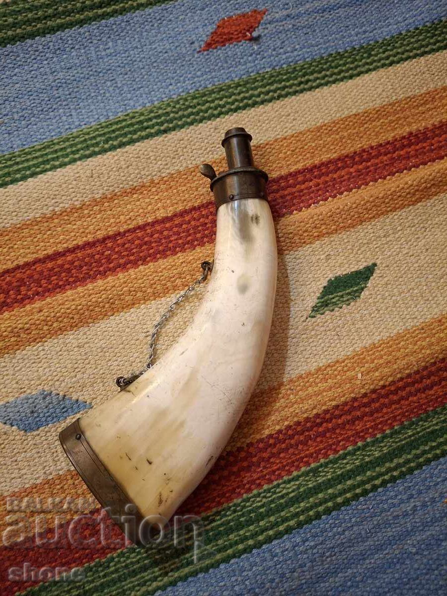 Барутница за кремъчен пищов, пушка, шишане, бойлия, Барутница за кремъчен пищов, пушка, шишане, бойлия,