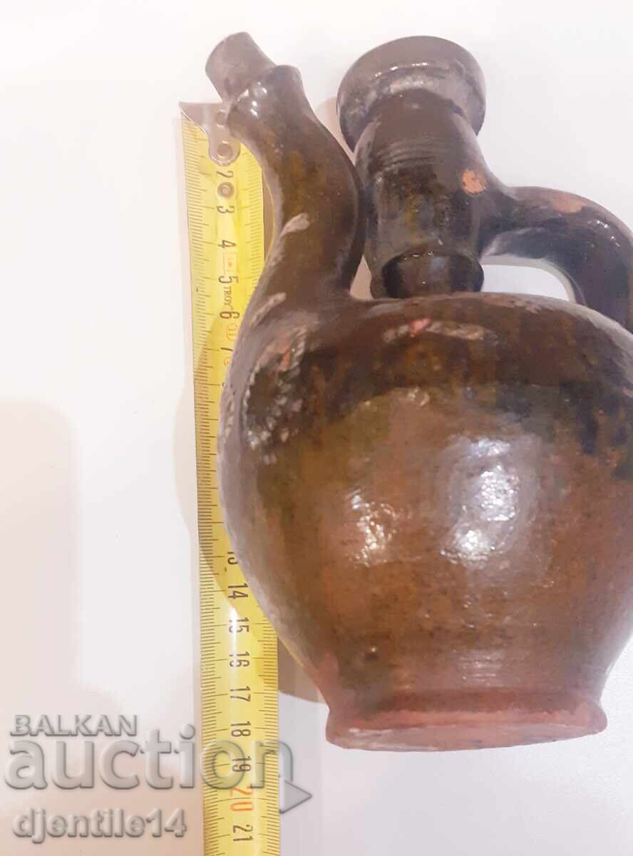 Livrarea Cană din ceramică, semnată, veche