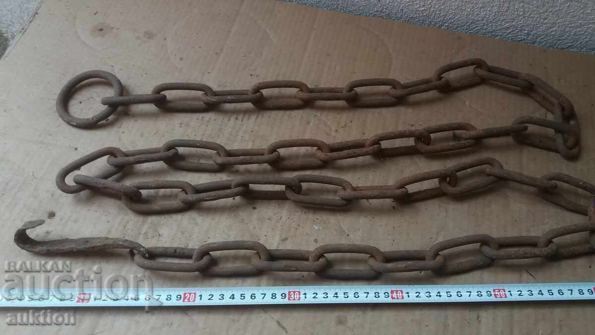 Доставка на СТАРА МАСИВНА ВЕРУГА - СИНДЖИР ЗА КАМИНА