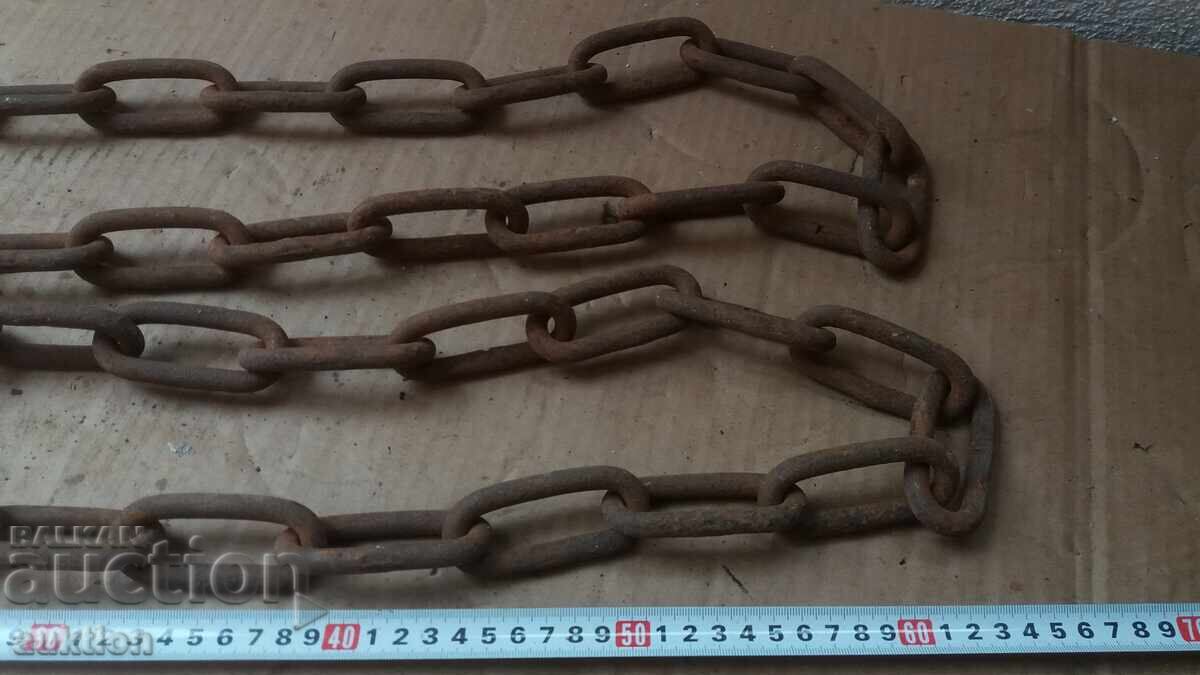 СТАРА МАСИВНА ВЕРУГА - СИНДЖИР ЗА КАМИНА - 6