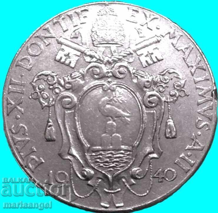 1 лира 1940 Ватикан понтифик Пий XII - 6