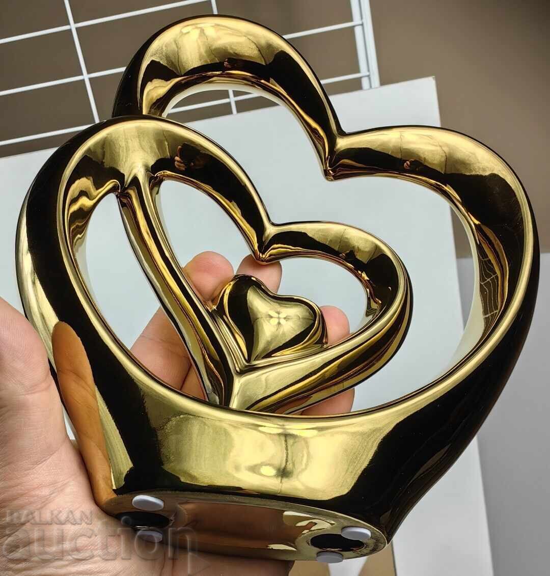 СКУЛПТУРА ПЛАСТИКА ФИГУРА СУВЕНИР СЪРЦЕ ВЛЮБЕНИ СЪРЦА ДВАМА - 7 СКУЛПТУРА ПЛАСТИКА ФИГУРА СУВЕНИР СЪРЦЕ ВЛЮБЕНИ СЪРЦА ДВАМА - 7