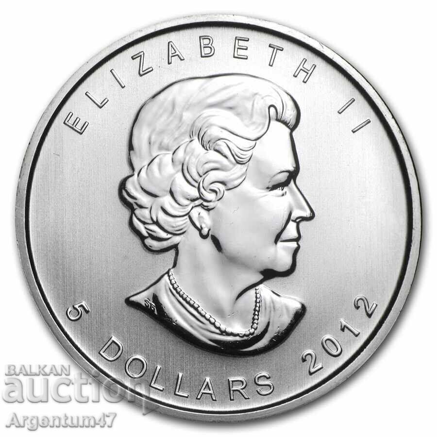 ARGINT 1 OZ 2012 CANADA - ELAN cu preț € 117.99 | 230.77 BGN