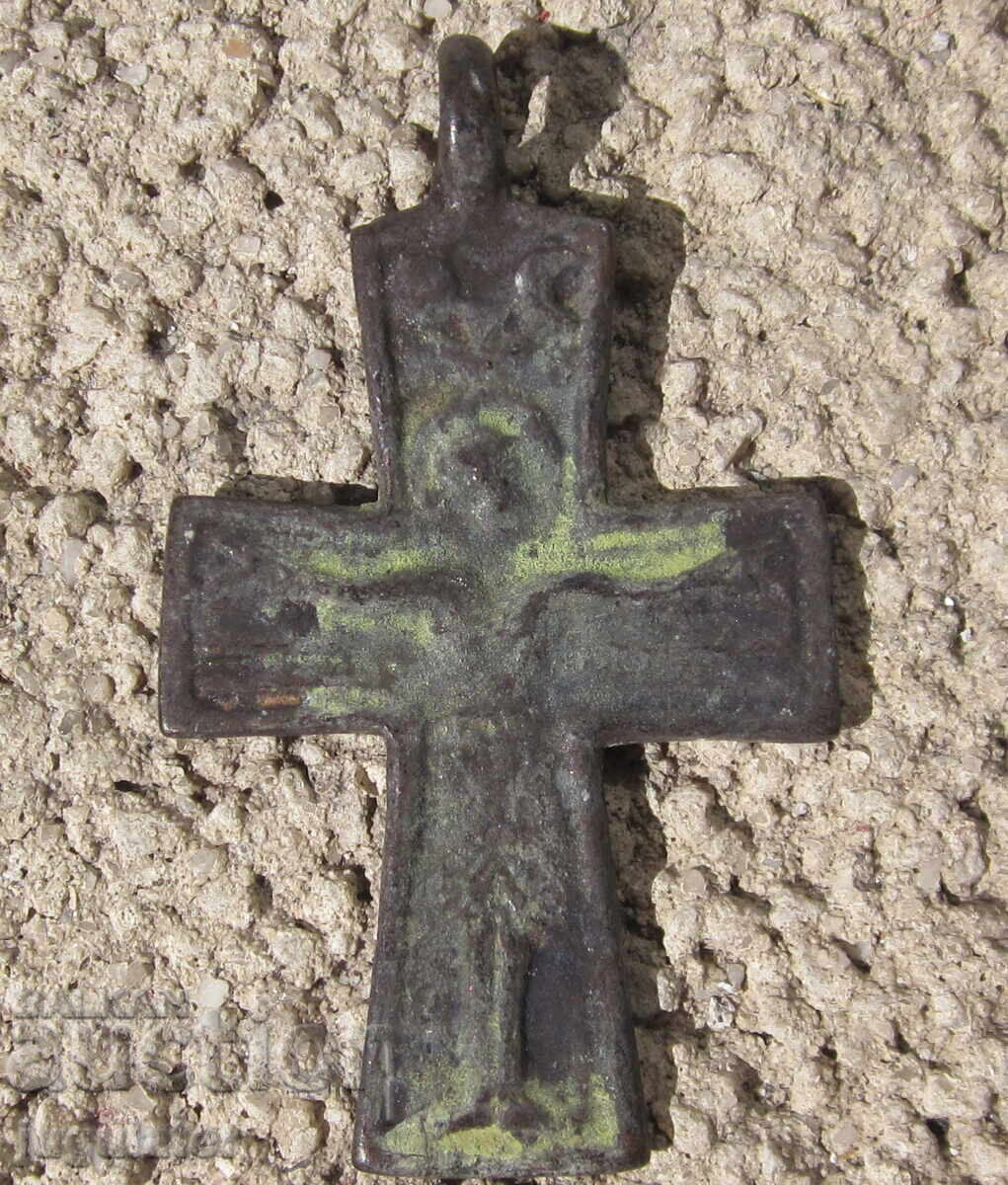 Old Bulgarian Revival bronze cross with price € 35.00 | 68.45 BGN