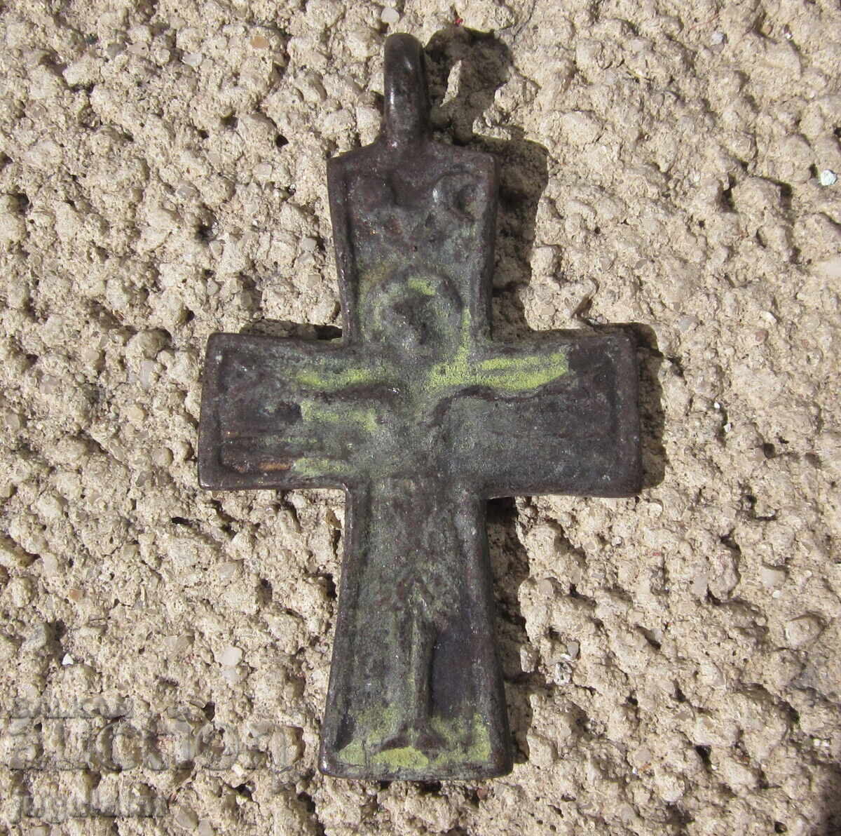 Old Bulgarian Revival bronze cross