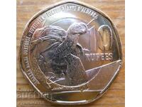 10 rupii 2018 - Seychelles (bimetal)