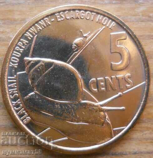 5 cenți 2021 - Seychelles