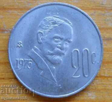 20 Centavos 1975 - Mexic
