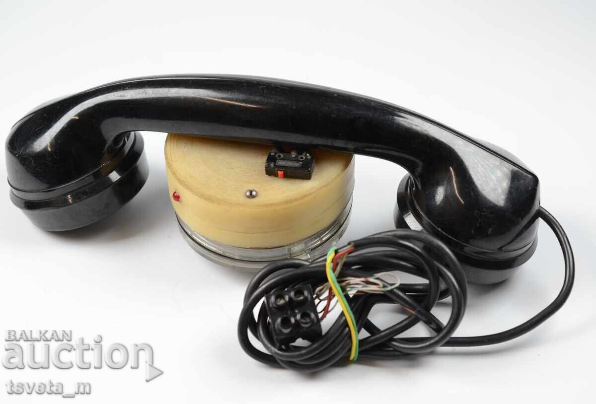 Licitație Telefon de montaj cu disc, bachelită Licitație Telefon de montaj cu disc, bachelită